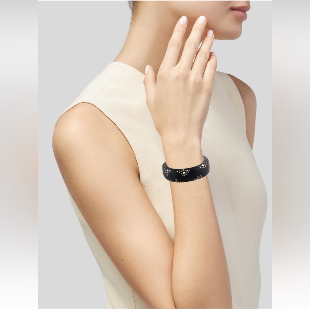 COPY - Alexis Bittar Crystal & Lucite Hinged Bangle